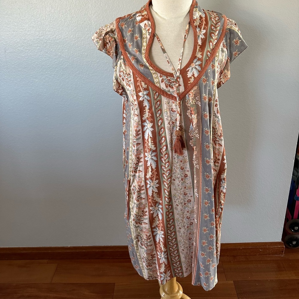 Faherty Dress Womens Small Brooke Floral